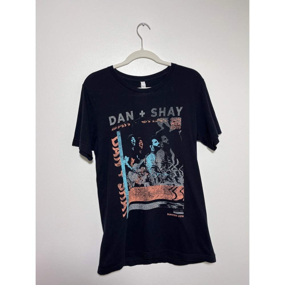 Dan + Shay Summer 2019‎ Tour Graphic T-Shirt Black Concert Merch Mens XSmall